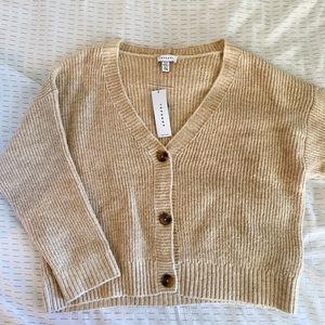 Topshop Cardigan - Tan - Petite M